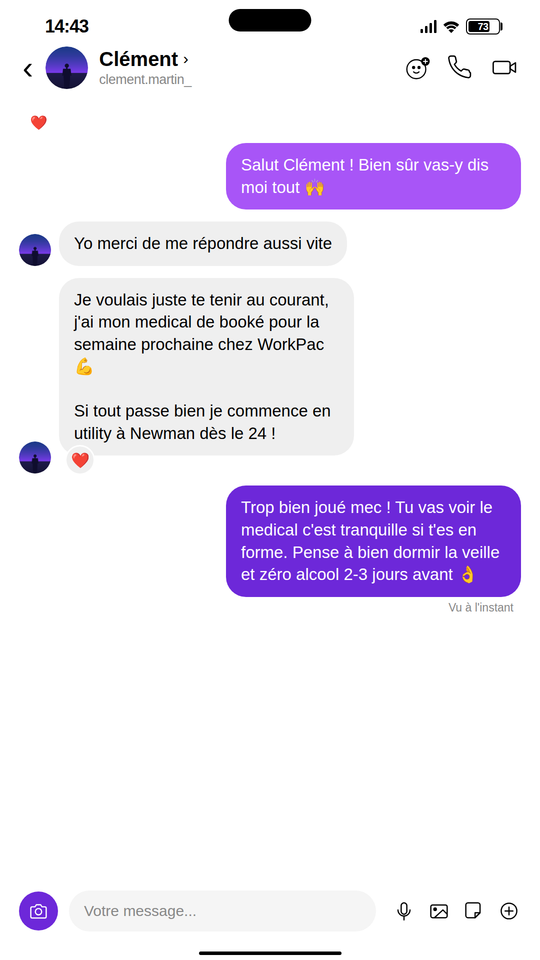 Capture témoignage