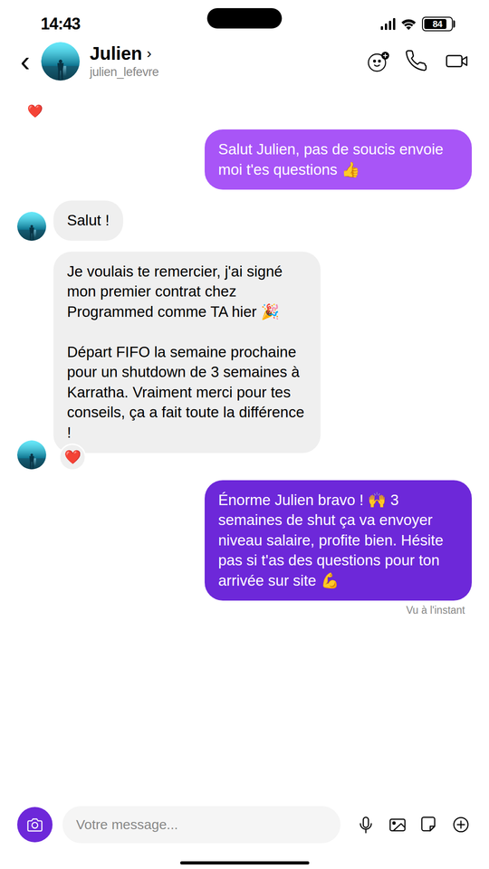 Capture témoignage
